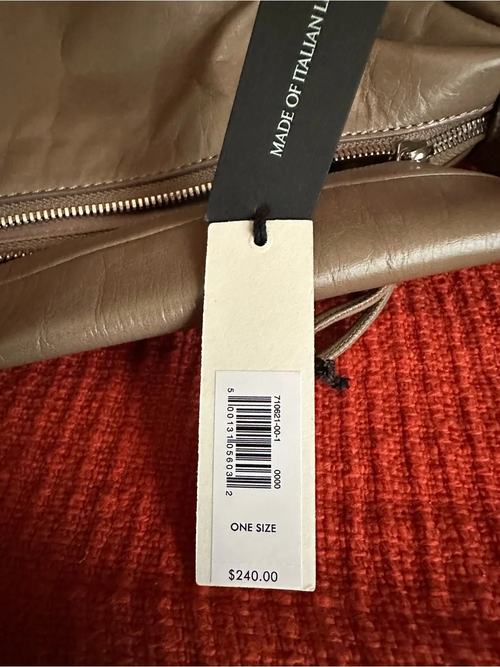 Banana Republic Taupe Hobo Leather Shoulder Bag